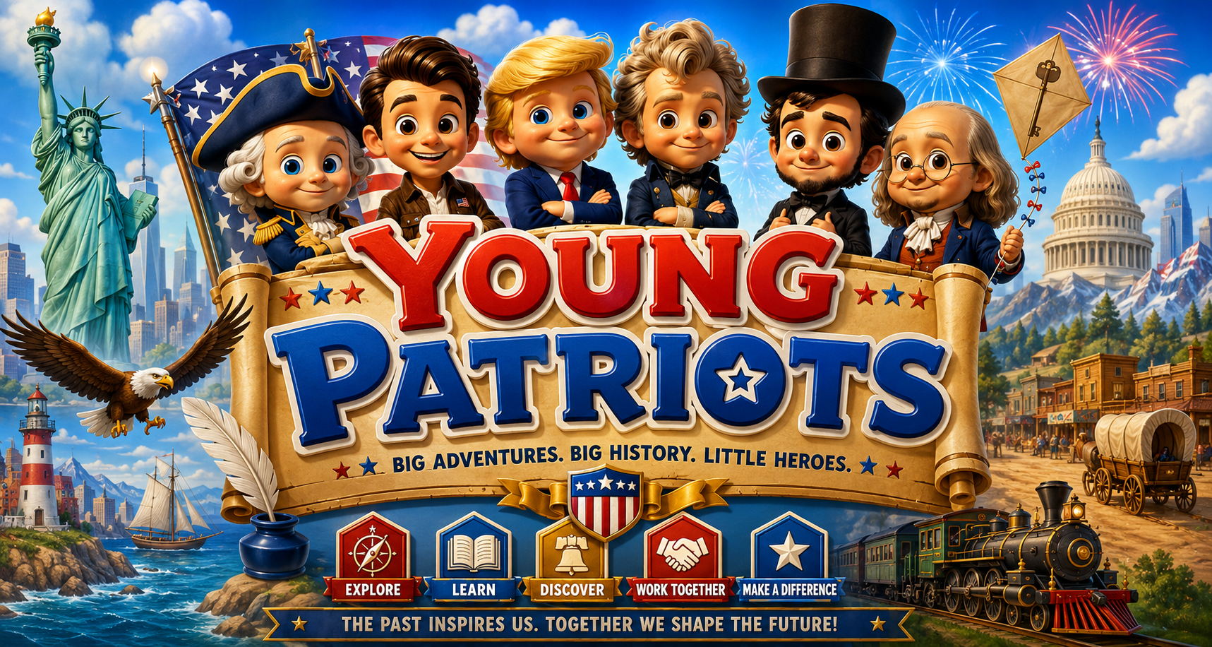 Young Patriots — Big Adventures. Big History. Little Heroes.